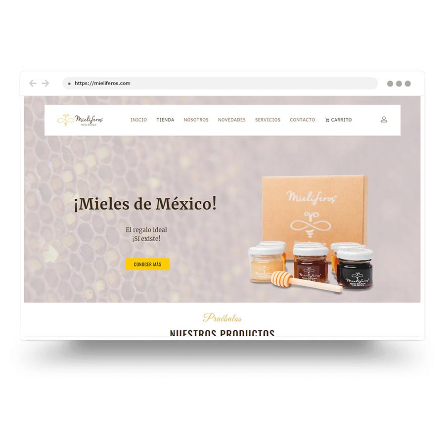Diseño de tienda en línea (ecommerce) para la venta de productos orgánicos: miel