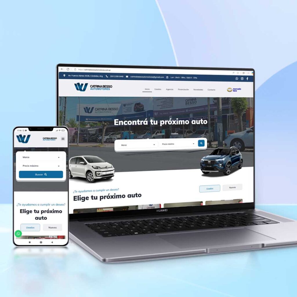 Diseño web para agencia de venta de automóviles