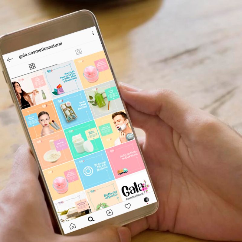 branding cosmética y diseño para redes sociales