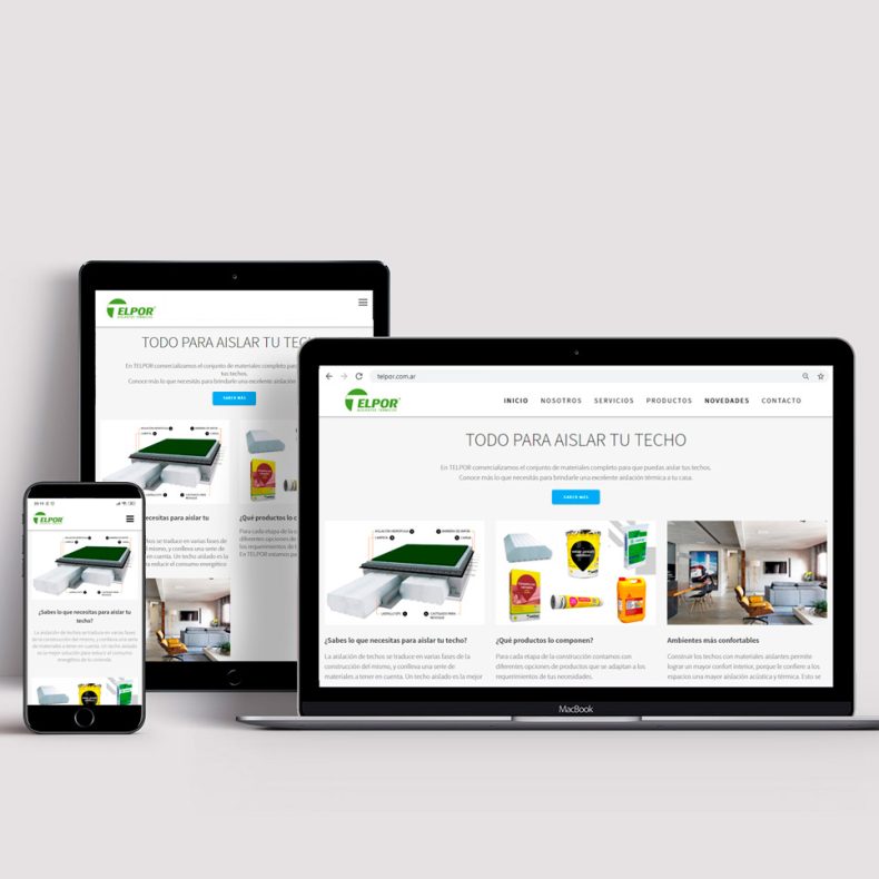 diseño sitio web telpor