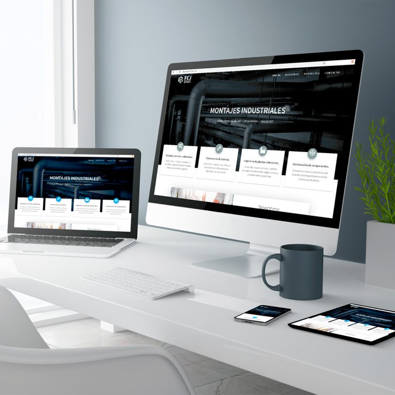 Diseño de sitio web empresa constructora