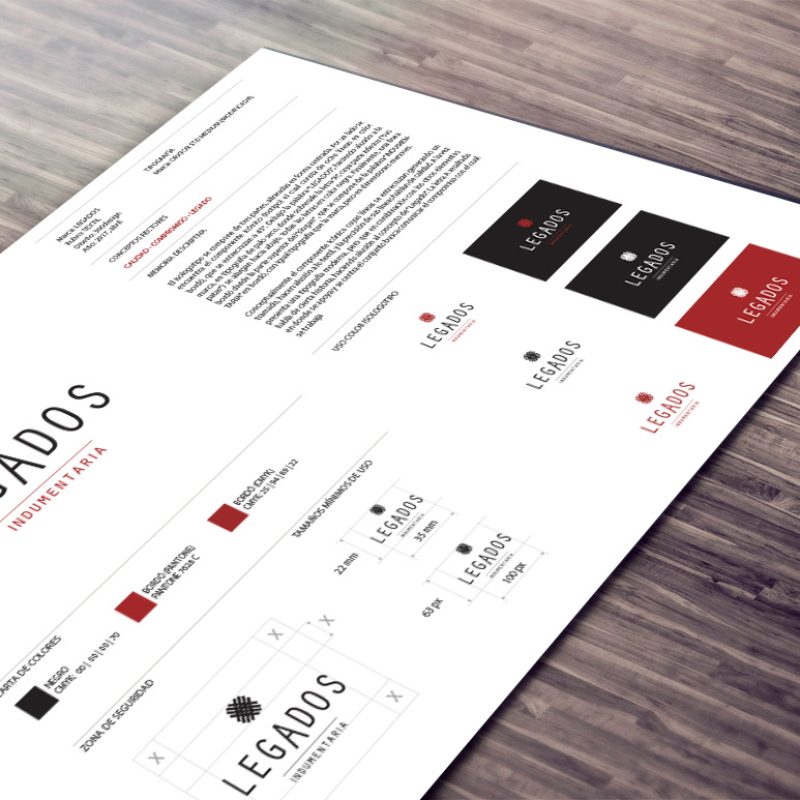 diseño de logo y branding de marca textil