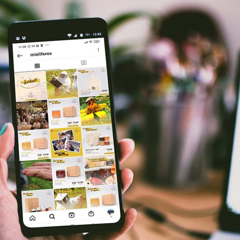 Redes sociales para la venta de productos orgánicos: miel