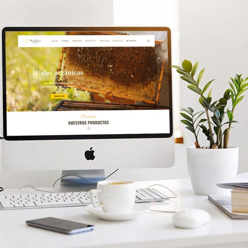 Diseño de tienda en línea (ecommerce) para la venta de productos orgánicos: miel