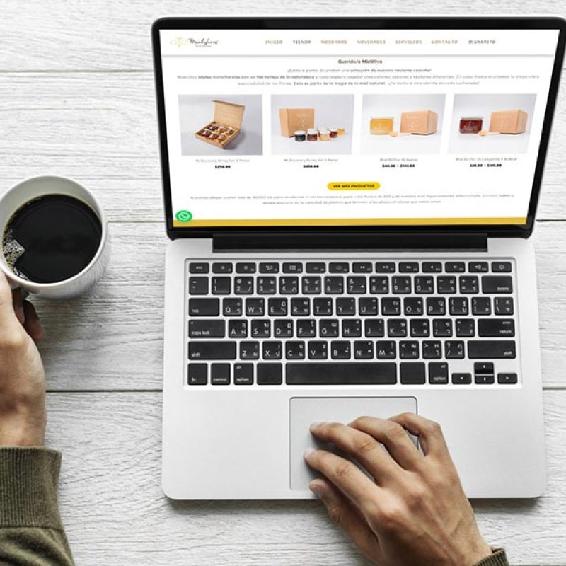 Diseño de tienda en línea (ecommerce) para la venta de productos orgánicos: miel