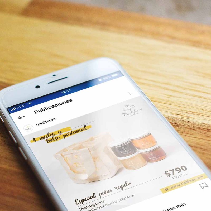 Redes sociales para la venta de productos orgánicos: miel